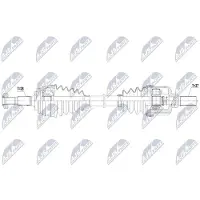 NTY NPW-PE-134 Antriebswelle Vorne Links passend für PEUGEOT 308 SW II 308 II