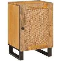 vidaXL Badezimmerschrank Braun 38 x 33 x 58 cm Massivholz Mango