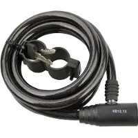 Fischer Fahrrad FISCHER Kabel-Fahrradschloss, Länge : 1.800 mm, schwarz (11610280)