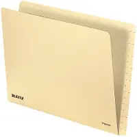 Leitz Einstellmappen Orgacolor, 2432-00-11, A4, 260 g/m2, chamois, mit Schlitzstanzung, 100 Stück