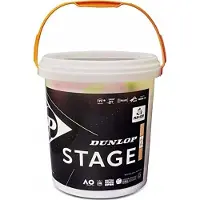 Dunlop Methodikbälle Stage 2 gelb/orange 60er im Eimer