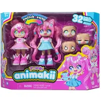 Bandai Anpassbare Puppe - - Animakii - HEA26352 - Zauberer und Schulmädchen