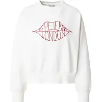 Pepe Jeans für Damen. PL5800042 Sweatshirt Bernis weiß (M), Lässig, Baumwolle