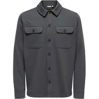 Only & Sons Langarmhemd "ONSNEWKODYL OVERSHIRT SWEAT NOOS" Materialmix, regular fit