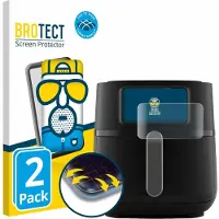 BROTECT 2x Fullscreen Schutzfolie für Philips Airfryer 5000 Series XXL 7,2L Displayschutz Folie Fullcover Matt Entspiegelungsfolie