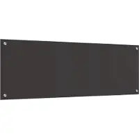 vidaXL Küchenrückwand Dunkelgrau 120 x 40 cm Gehärtetes Glas