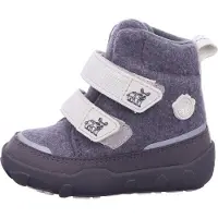 Affenzahn Wolle Comfy Rhino Mädchen Klettstiefel in Grau, Größe 31