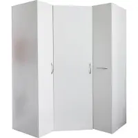 Wimex Multiraumkonzept Eckschrank Weiß Holzwerkstoff 95x95x185 cm