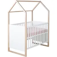 Roba 2in1 Baby- & Beistellbett Cabane 70 x 140 cm - Weiß | Gr.: onesize