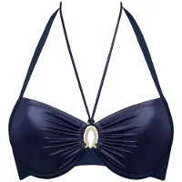 Marlies Dekkers Jet Set Majestic Blue Push Up Bikini Top Größe: 80B | Bikinis Outlet | Damen | Blau