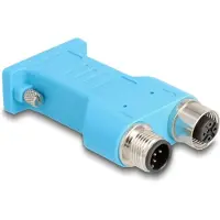 DeLOCK D-Sub 9 Buchse zu M12 Stecker und Buchse 5 Pin A-kodi