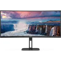 AOC V5 CU34V5C/BK, 86,4 cm (34"), 3440 x 1440 Pixel, Wide Quad HD, LED, 4 ms, Schwarz