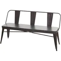 Décoshop26 - 3-Sitzer-Bank Esszimmerbank Chesterfield-Kunstleder schwarz-grau 04_0000514