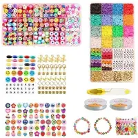 Pro Fimo Smykkest - Heishi & Charms Perler - 4500 stk