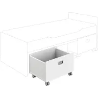 PAIDI Kinderwelten Schieberegal "Rollbox" Stauraumlösung auf Rollen, vielseitig einsetzbar, Deckel erhältlich
