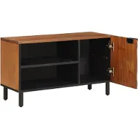 vidaXL TV-Schränk mit Tür Akazienbraune Oberfläche 80 x 33 x 46 cm