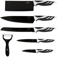 Cecotec Messerset mit Kartoffelschäler - Schwarz