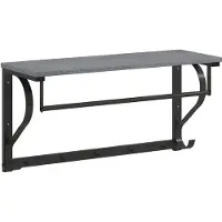 HOMCOM WANDGARDEROBE Spanplatte Metall Grau