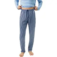 Mey Hose lang Serie Graphic Stripes Far Blue | Größe M