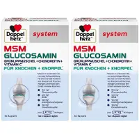 Doppelherz MSM Glucosamin system Kapseln 2x 2x60 St