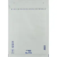 BNTOFFICE Luftpolstertaschen für DIN A4, 230 x 340mm, Typ G, haftklebend, weiß, 100 Stück