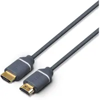 Philips HDMI Kabel SWV5610G 1,5 M - HDMI zu HDMI - 4k und UHD 2160p - Grau