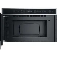 Whirlpool WMN4I4BX, Integriert, Grill-Mikrowelle, 22 l, 750 W, Eingebautes Display, Tasten