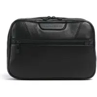Porsche Design - Roadster Leather Evo Washbag Black - Kulturbeutel ,