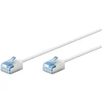 Goobay Ultraflexibles CAT 6A Patchkabel, slim, U/FTP, weiß
