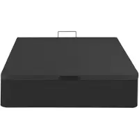 Vente-unique Bettgestell mit Bettkasten - 160 x 200 cm - Schwarz matt - HESTIA von YSMÉE