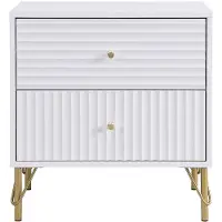 Vente-unique Nachttisch Loureo Weiß 55 cm