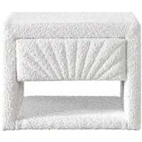 Vente-unique Nachttisch Ulami Weiß 50 cm