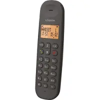 Logicom , DECT Telefon ILOA 155 Freisprechen 300 m Reichweite, Schwarz