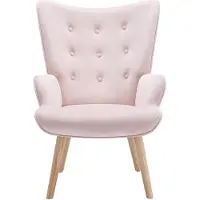 Vente-unique Rosa Velours-Sessel - VATELY