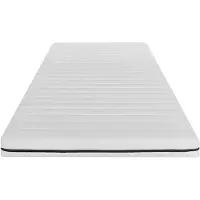 Vente-unique Schaumstoffmatratze 90 x 190 cm mit abnehmbarem 10 cm dickem Bezug - NASUS YSMÉE