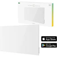 Hombli HBIR-0409, Infrarot-Heizlüfter, IP24, Drinnen, Wand, Weiß, Glas