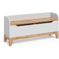 VitaliSpa Spielzeugtruhe Malia Weiß/Artisan 107.2 x 50 cm mit Sitzfläche, Model 58368