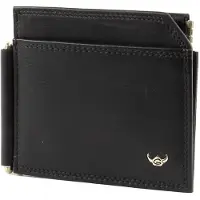 Golden Head Leder Geldklammer Kartenetui Polo Money Clip Wallet Black schwarz