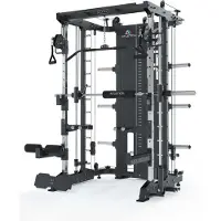ATLETICA SEK Multipresse | Plate Loaded | Kraftstation mit Smith Machine | Äquivalent zu KSK jedoch mit Plate Loaded Gewichtsaufsatz