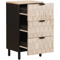 vidaXL Sideboard Weiße gewaschene Oberfläche 40 x 33 x 75 cm