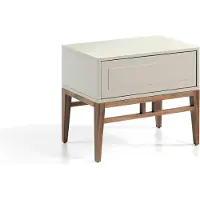 Angel Cerdá Nachttisch 7035 in Walnuss / Beige – (B)60 x (H)40 x (T)50 cm | Gr.: onesize