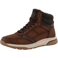 Romika Winterboots , Herren, Gr. 42, Warmfutter, braun (dunkelbraun), Lederimitat, Schuhe Winterboots, Schnürboots, Winterschuh mit Reißverschluss
