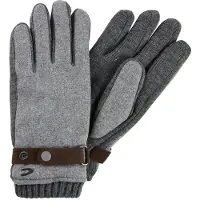 Camel active Strickhandschuhe mit Schnalle und Druckknöpfen, Woll-Anteil