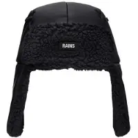 Rains Mütze Fleece Trapper Hat Unisex Black - M / L