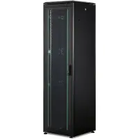 Digitus Netzwerkschrank Unique Serie - 600x600 mm (BxT), Freistehendes Gestell, 42U, 800 kg, Schwarz