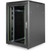 Digitus Netzwerkschrank Unique Serie - 800x800 mm (BxT), Freistehendes Gestell, 22U, 800 kg, 800 g, Schwarz
