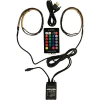 Gembird LED-2SU-RGB50-01, Universalstreifenleuchte, Drinnen, Homeoffice, Wohnzimmer, Universal, Klebeband, Schwarz, Direktional