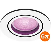 Philips Hue Centura inbouwspot White and Color - rond - Wit - 6-pack