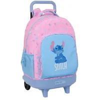 Safta Stitch Bright 33l 33x45x22 Cm Rucksack Mit Rollen Rosa Kinder Rosa One Size