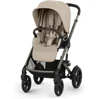 Cybex TALOS S Lux Kombikinderwagen inkl. Aton B2 Babyschale & Basis, Almond Beige